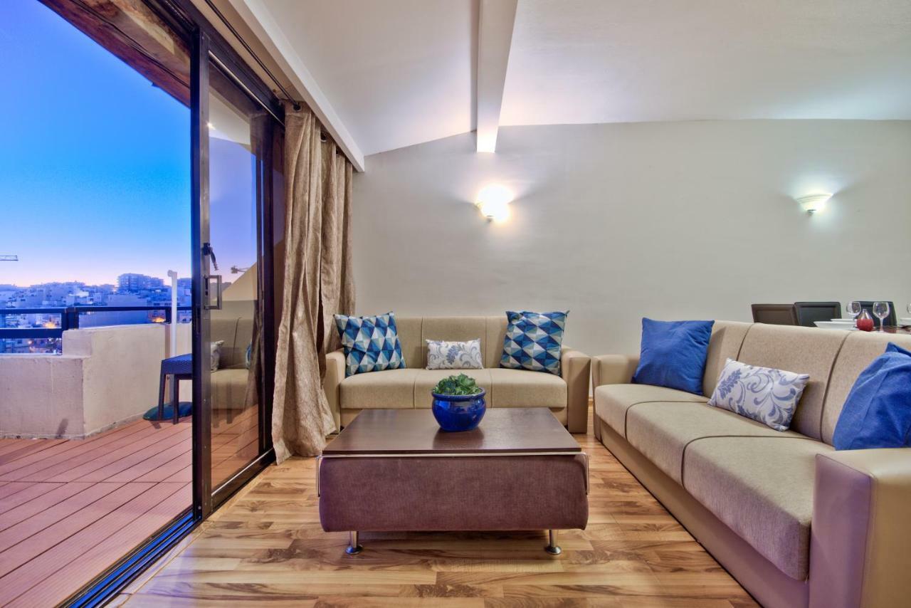 Spinola Court - Stunning Seaview Apartment & Penthouse On Spinola Bay By Shortletsmalta Saint Julian's Exterior photo